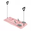 REBEL RBA-3069-PK set de barra de pilates 9 en 1 con bandas de resistencia, anclaje de puerta, cinchas de pie y bolsa de transporte – rosa