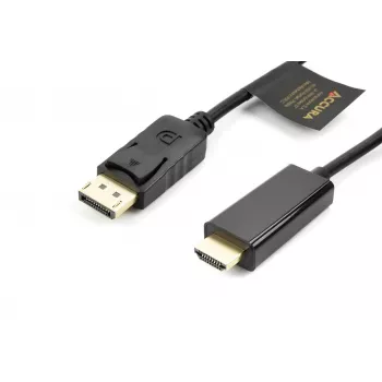Accura cable DisplayPort a HDMI 3,0 m 4K@60Hz 18Gbps HDCP 2.2 dorado negro