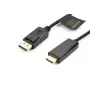 Accura cable DisplayPort a HDMI 3,0 m 4K@60Hz 18Gbps HDCP 2.2 dorado negro