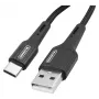Somostel cable USB-A a USB-C Quick Charge 3.0 1m negro