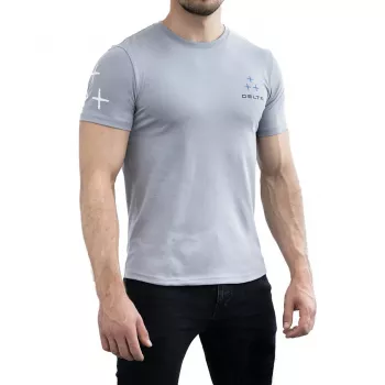 Camiseta Delta gris XXL - 100% algodón, camiseta de ropa de trabajo