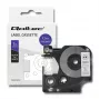 Cinta de etiquetas para Dymo D1 45013, 12mm x 7m, blanca con impresión negra