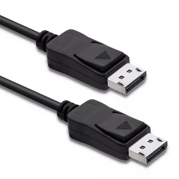 Cable DisplayPort 1.1 Qoltec, conector macho a conector macho, 4K, 2m, negro