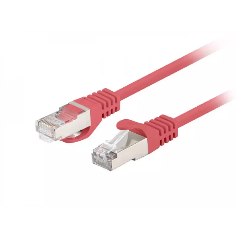 Pack de 10 cables de red Cat.6 FTP Lanberg 0,5 m rojo Fluke Passed