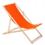 Tumbona clásica de madera de haya GreenBlue GB183 naranja