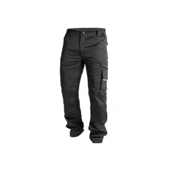 ActiFlex Pantalón de trabajo 48 negro Slim Fit con KneeGuard Pro reforzado con CORDURA