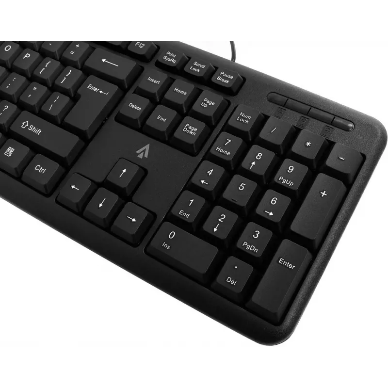 Accura Vista ACC-K1411 Teclado con cable de tamaño completo, USB, QWERTY, negro
