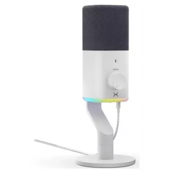 Micrófono de condensador Krux Qube XLR/USB blanco