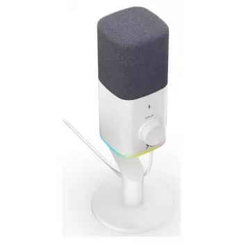 Micrófono de condensador Krux Qube XLR/USB blanco
