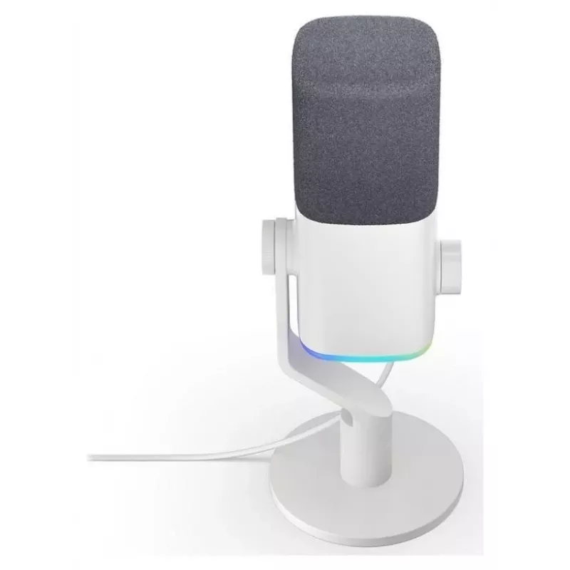 Micrófono de condensador Krux Qube XLR/USB blanco