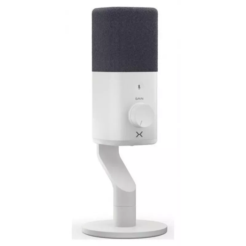 Micrófono de condensador Krux Qube XLR/USB blanco