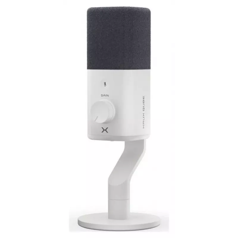Micrófono de condensador Krux Qube XLR/USB blanco