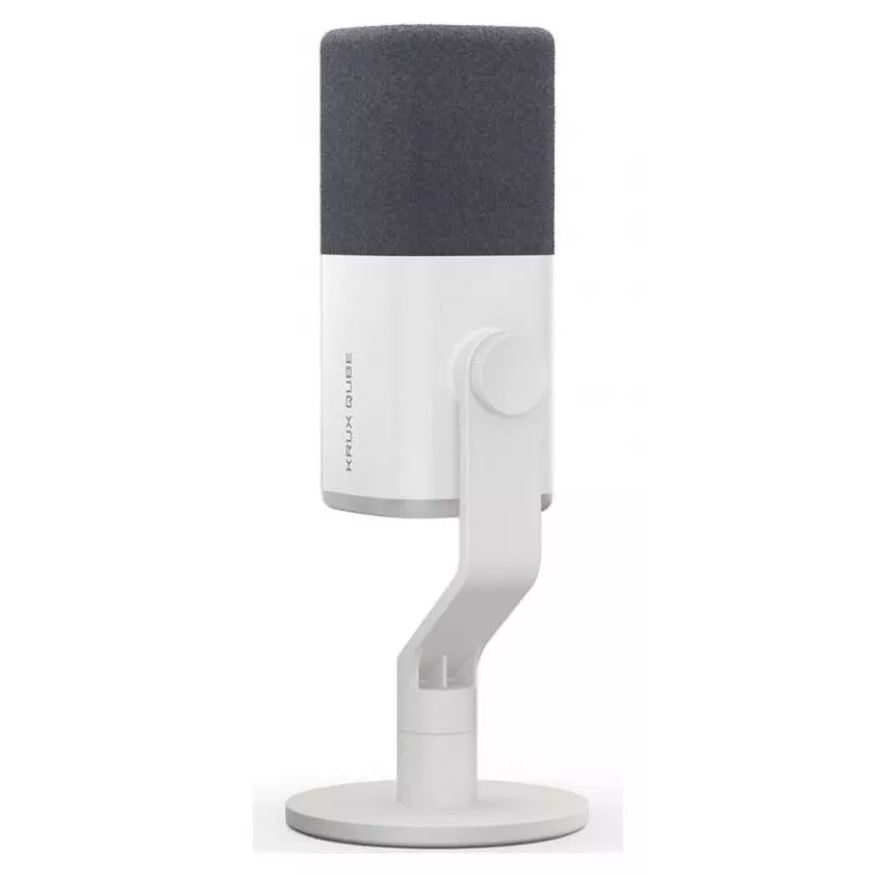 Micrófono de condensador Krux Qube XLR/USB blanco