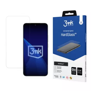 Protector de pantalla de cristal templado 3mk HardGlass para Honor Magic 8 Lite - 9H, 0,3mm, 2,5D, oleófobo, sin burbujas, transparente