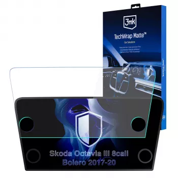 3MK PROTECTION Skoda Octavia III Bolero (2017-2020) Lámina protectora de pantalla mate TechWrap para la consola central