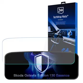 Lámina protectora de pantalla mate 3mk TechWrap para cuadro Skoda Octavia Edition 130 Essence (2024-2025)