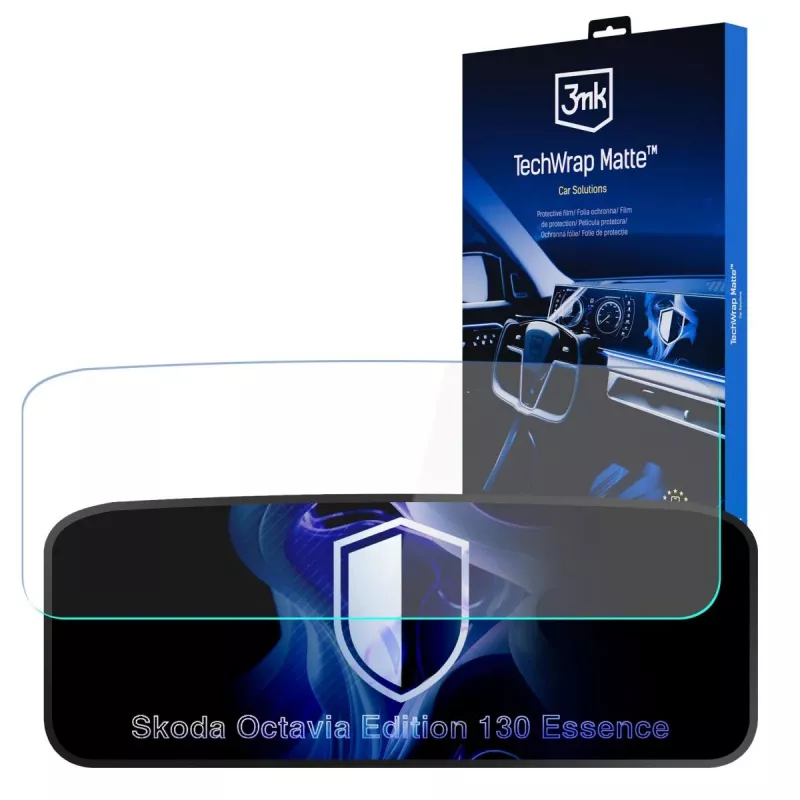 3mk TechWrap Matte Protector de pantalla para cuadro de instrumentos Skoda Octavia Edition 130 Essence (2024-2025)