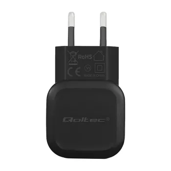 Qoltec Cargador de pared 12W 5V 2.4A USB + USB-C