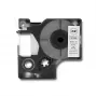 QOLTEC Cinta de etiquetas para DYMO D1 43613 6mm x 7m blanca con impresión negra