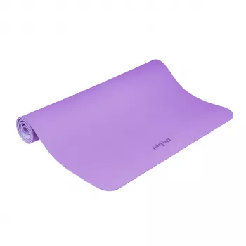 REBEL ACTIVE Esterilla de entrenamiento TPE 200x115x1 cm morada – Esterilla antideslizante para yoga, pilates y fitness con correa de transporte