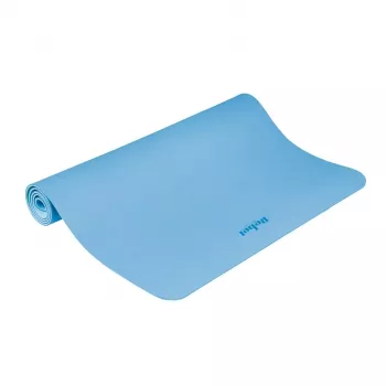 REBEL ACTIVE Esterilla de entrenamiento TPE azul 200x115x1 cm para yoga, pilates, fitness, gimnasia