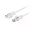 Lanberg Pack de 10 cables patch Cat.6 FTP 0,5 m blanco Fluke Passed