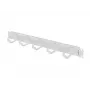 LANBERG Organizador de cables 19 pulgadas 1U con 5 soportes metálicos tipo B, gris