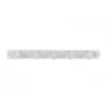 LANBERG Organizador de cables 19 pulgadas 1U con 5 soportes metálicos tipo B, gris