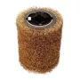 Rodillo de cepillo de alambre GRAPHITE para máquina satinadora y mateadora 58GE137, 120 mm x 100 mm, alambre de acero rizado, taladro de 19 mm, 3000 rpm