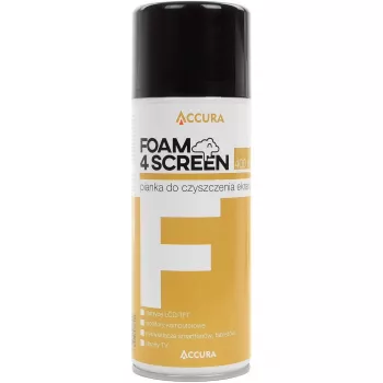 Accura Screen Foam Cleaner 400ml – Spray aerosol antiestático y sin rayas para todo tipo de pantallas