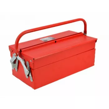 AWTOOLS AW30982 Maletín de herramientas portátil con bandeja y organizadores en la tapa, negro/rojo