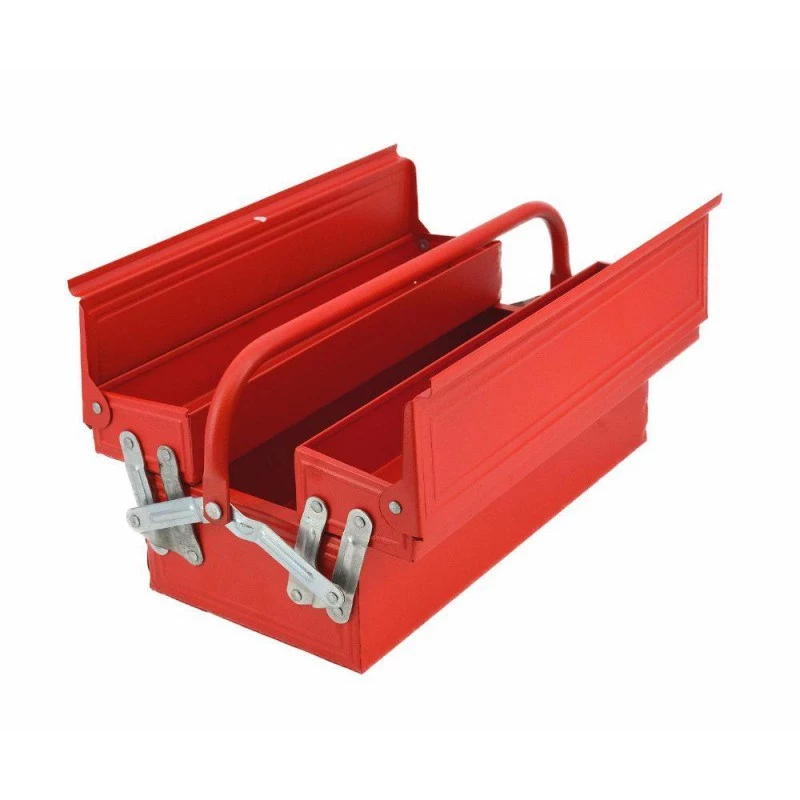 AWTOOLS AW30982 Maletín de herramientas portátil con bandeja y organizadores en la tapa, negro/rojo