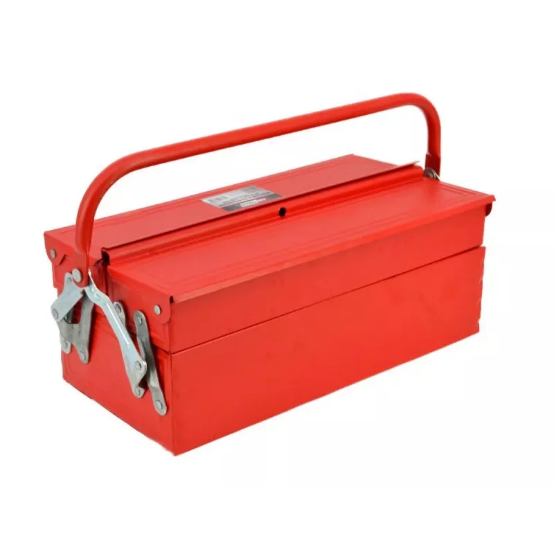 AWTOOLS AW30982 Maletín de herramientas portátil con bandeja y organizadores en la tapa, negro/rojo