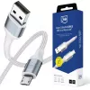 3mk Hyper Cable N-SERIES USB-A a Micro 1m 5V/2,4A 12W Blanco