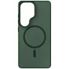 3MK Smoke MagCase para Samsung Galaxy S26 Ultra - Funda trasera MagSafe translúcida verde con amortiguación de impactos
