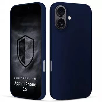 3MK PROTECTION Apple iPhone 16 - Funda 3mk Hardy Mellow azul oscuro