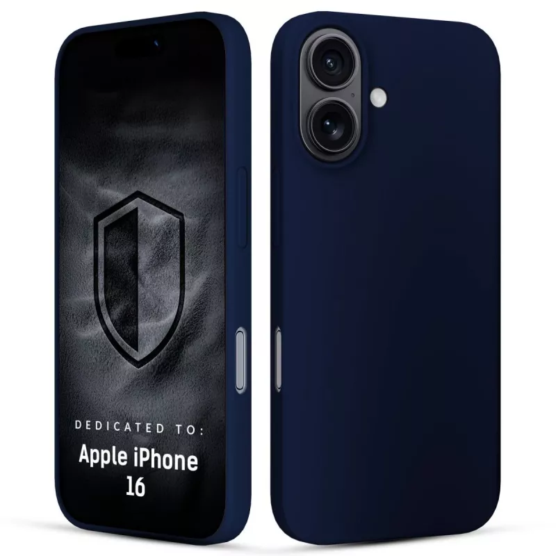 3MK PROTECTION Apple iPhone 16 - Funda 3mk Hardy Mellow azul oscuro