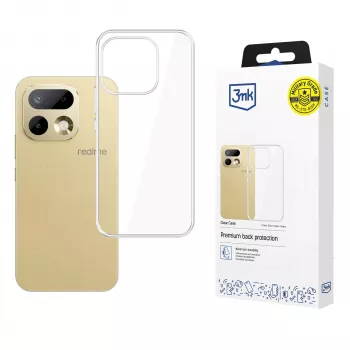 3mk Clear Case para Realme 16 Pro 5G - Funda trasera de TPU transparente con tecnología Absorber™