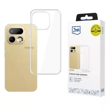 3mk Clear Case para Realme 16 Pro 5G - Funda trasera de TPU transparente con tecnología Absorber™