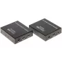 Extensor KVM HDMI + USB sobre IP, 4K@30Hz, 120m, PoE, IR, metal