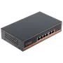 Switch PoE NO NAME APTI-POE0402-60W-V2 de 4 puertos con 2 puertos uplink, presupuesto 60W, IEEE 802.3af/at, carcasa de metal