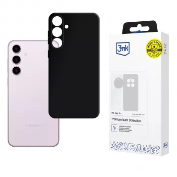3mk Matt Case Pro para Samsung Galaxy S24 - Funda trasera flexible de TPU negra, protección militar contra caídas, anti-amarilleo, acabado mate