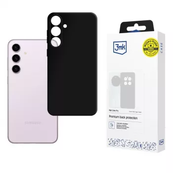 3mk Matt Case Pro para Samsung Galaxy S24 - Funda trasera flexible de TPU negra, protección militar contra caídas, anti-amarilleo, acabado mate