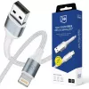 3mk Hyper Cable N-SERIES USB-A a Lightning 2m 5V/2.4A 12W Blanco