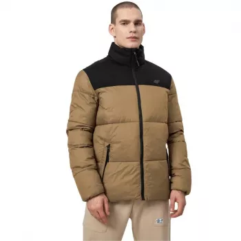 4F chaqueta aislante para hombre marrón claro H4Z22 KUMP005 82S