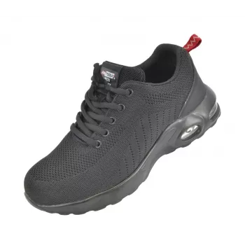 AWTOOLS AW01545 botas bajas de trabajo Iron R.45 CAT. SB Light - calzado de seguridad con puntera de acero, talla 45 EU, negro/gris