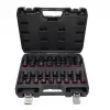 AWTOOLS Black Line Juego de llaves de vaso de impacto 1/2, 16 uds., 10-32 mm, largo
