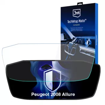 3MK PROTECTION TechWrap Matter protector de pantalla para el cuadro de instrumentos del Peugeot 2008 Allure
