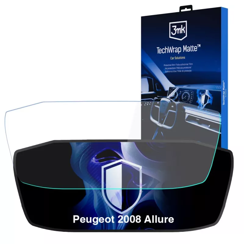 3MK PROTECTION TechWrap Matter protector de pantalla para el cuadro de instrumentos del Peugeot 2008 Allure