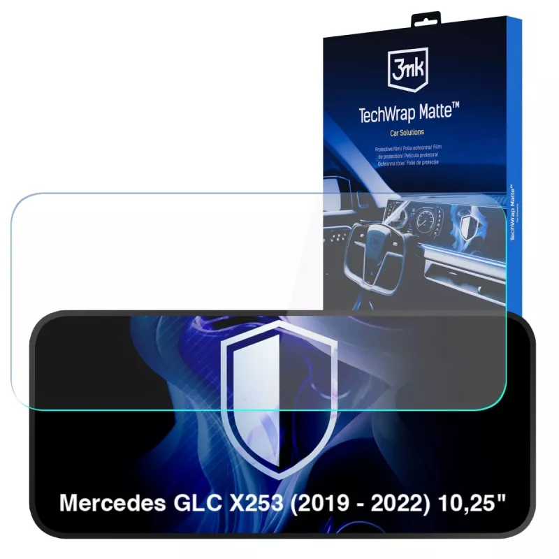 3MK PROTECTION Mercedes GLC X253 (2019-2022) 10,25 pulgadas TechWrap mate protector de pantalla